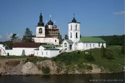 Горицкий монастырь, колокольня и собор Воскресения Христова