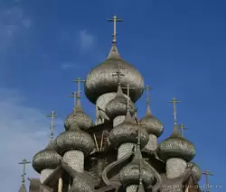Кижи, купола Преображенской церкви