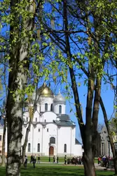 Вид на Софийский собор в Новгороде