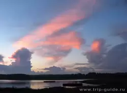 Волга близ Плёса на закате