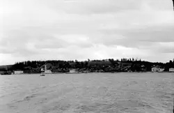 Плёс, вид с лодки перевоза в 1957 году