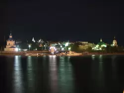 Панорама города Чебоксары ночью