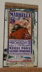 Реклама боя быков в Марбелье