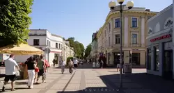Пешеходная улица Йомас в Риге (Jomas iela)
