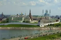 Казанский кремль, вид с Кремлёвской дамбы