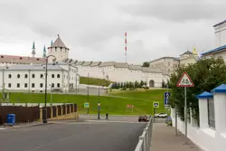 Вид на кремль с улицы Большая Красная