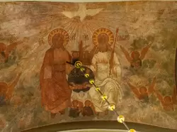 Роспись на своде Благовещенского собора в Казани