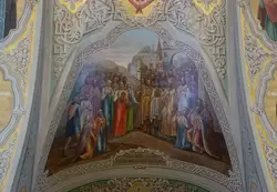 Роспись в интерьере Благовещенского собора в Казани