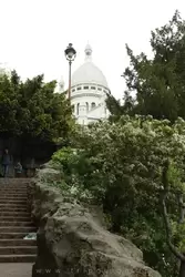 Лестница к базилике на Монмартре