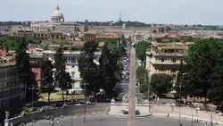 Вид на Piazza del Popolo от виллы Боргезе