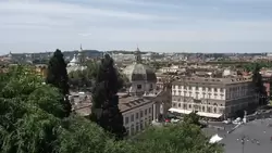Вид на Piazza del Popolo от виллы Боргезе