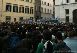 Митинг студентов 23 октября 2008 г. в Риме