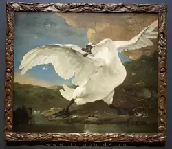 «Испуганный лебедь» Ян Асселин («The threatened swan» Jan Asselijn)