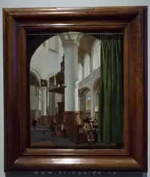 «Интерьер Старой церкви в Делфте» Херит Хукхейст («Interior of the Oude kerk in Delft» Gerrit Houckgeest)