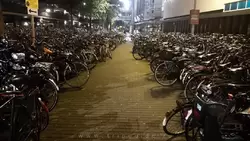 Велосипедная стоянка у Центральной станции Амстердама