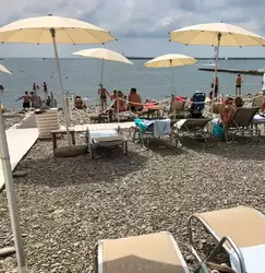 Пляж отеля «Меркюр» («Mercure») в Сочи