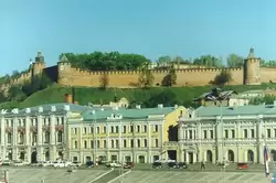 Нижне-Волжская набережная и Нижегородский кремль