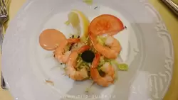 Салат с креветками / Golden Lobster в 1-й вечер