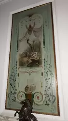 Вестибюль господского этажа — декор стен выполнен французским мастером Полем Коленом