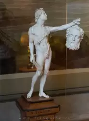 Скульптура Давид и Голиаф, 18 век, слоновая кость