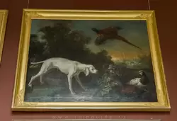 Полотна с изображением собак Людовика XV, Жан Батист Удри — дворец Фонтенбло