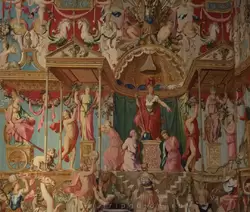 Спальня Анны Австрийской — гобелен из серии Триумф богов в Фонтенбло