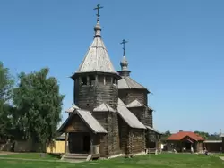 Воскресенская церковь в Музее деревянного зодчества в Суздале