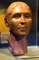 Лицо женщины 3600-3100 г. до н.э., реконструкция по черепу из захоронения в Шеппертоне, анализ показал что она умерла в 30-40 летнем возрасте и, вероятно, далеко от места рождения