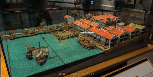Модель римского порта города Лондиниум, около 100 г. н.э.