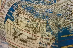 Карта Клавдия Птолемея 2-го века — южная часть Африки ещё не была известна