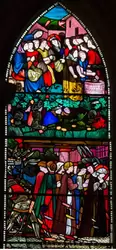 Истории из жизни Святой Фрайдзвайды — витраж в Кафедральном соборе церкви Христовой в Оксфорде