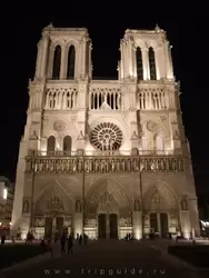 Фасад собора Парижской Богоматери