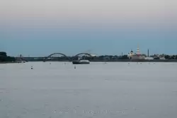 Вид на Рыбинск на закате