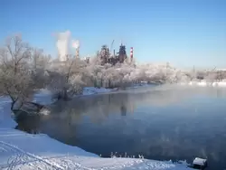 Тула. Зима. Косогорский металлургический завод