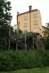 Лестница на скале