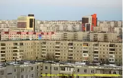 Вид на улицы Братьев Кашириных и Молодогвардейцев в Челябинске