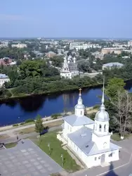 Вологда, вид с колокольни на церковь Александра Невского
