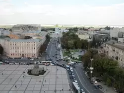 Киев. Панорама Софийской и Михайловской площади
