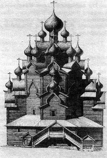25-ти главая Покровская церковь в селе Анхимово близ Вытегры, фото
