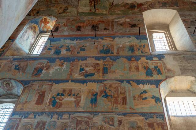 Роспись на стенах Троицкого собора, Макарьевский монастырь, Нижегородская область